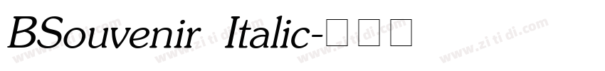 BSouvenir Italic字体转换